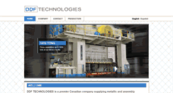 Desktop Screenshot of ddftechnologies.com