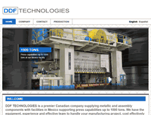 Tablet Screenshot of ddftechnologies.com
